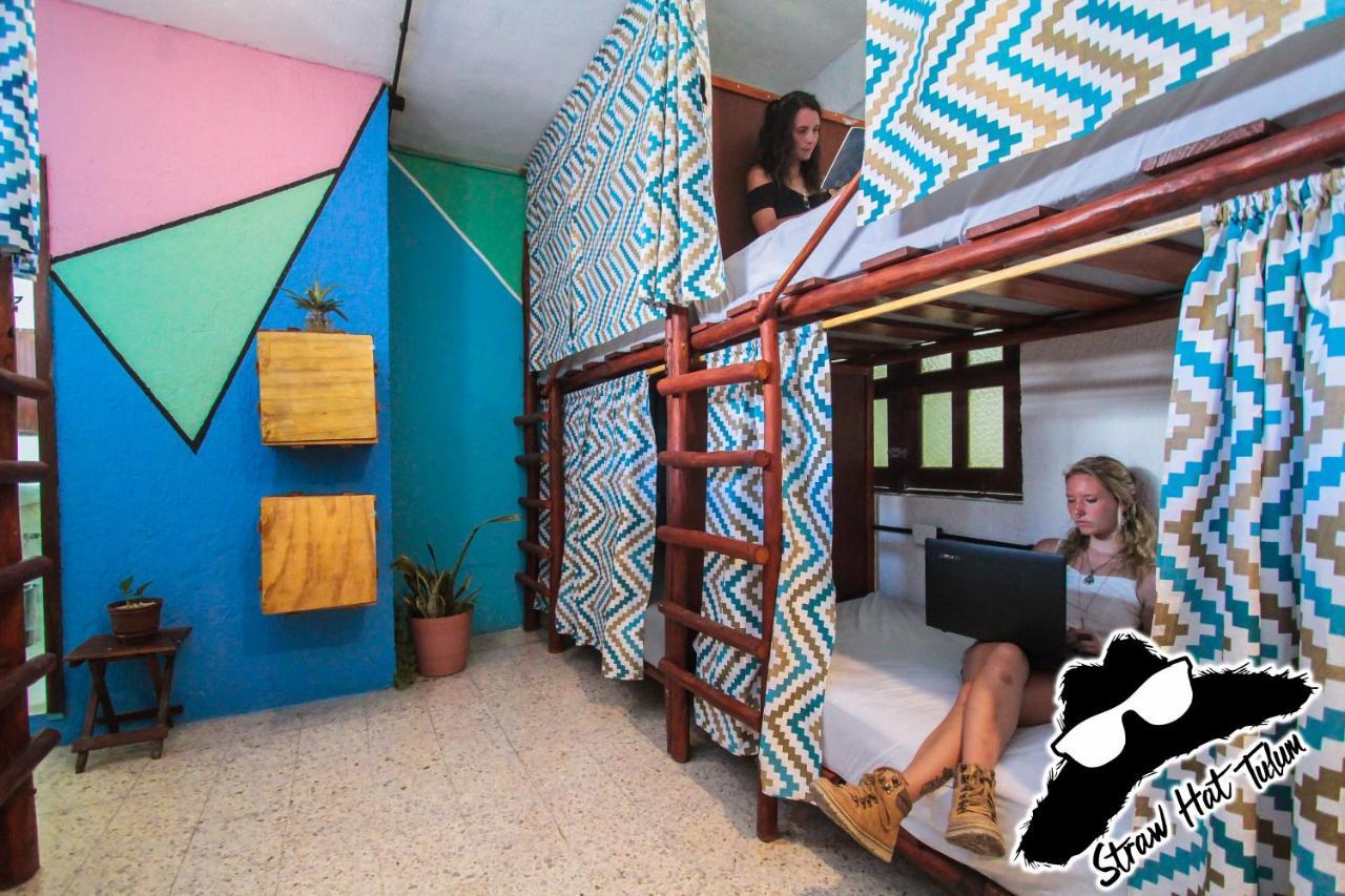Straw Hat Hostel & Rooftop Bar Tulum Exterior foto